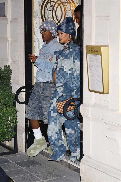 asap rocky and rihanna louis vuitton|rihanna and ap rocky jeans.